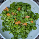 Grüner Melonen-Erbsen-Salat
